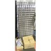 Image 1 : METAL DISPLAY RACK WITH HOOKS- 24" X 60" PANELS