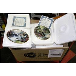 BOX WITH THE 12 MONTHS COLLECTOR PLATES W/COA'S