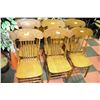 Image 1 : SET OF 6 KITCHEN PRESS BACK CHAIRS