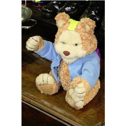 T J BEARYTALES ANIMATED PLUSH BEAR -