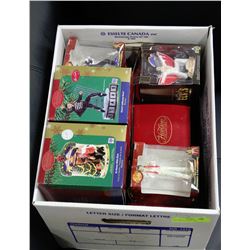 BOX WITH 11 ELVIS COLLECTIBLE ORNAMENTS MOST ARE