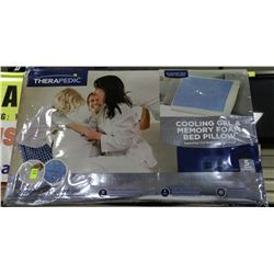 THERAPEDIC COOLING GEL  AND MEMORY FOAM BED PILLOW