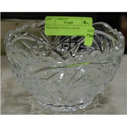 PINWHEEL CRYSTAL BOWL