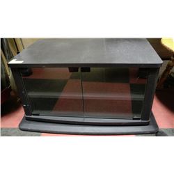 BLACK TV SWIVEL STAND 16"X27"X15"