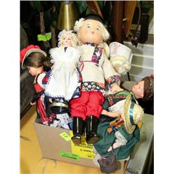 BOX OF DOLLS
