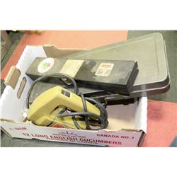 FLAT WITH 2 SOCKET SETS AND BLACK AND DECKER JIG