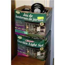 2 BOXES OF GARDEN LIGHTS
