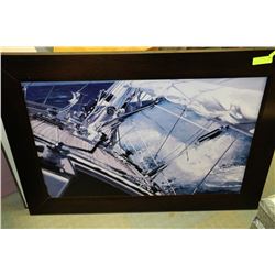 LIJUE COLLECTION OAK FRAMED SAILBOAT PHOTO