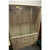 Image 1 : CHINA CABINET W/ GLASS SHELVES AND DOORS