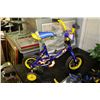 Image 1 : CHILDRENS TECH TEAM BIKE WITH TRAINING WHEELS