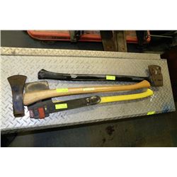 LOT OF 3 ASSORTED AXES