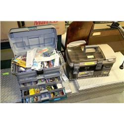2 PLANO TACKLE BOXES ONE WITH CONTENTS