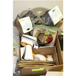 BOX OF BAKEWARE AND COOKWARE ..MOST NEW