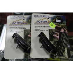 TWO ALPINE ARCHERY SCREW IN TREE STORAGE MOUNTS