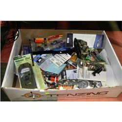 LARGE BOX OF ASSORTED GAME CALLS ETC
