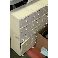 15 DRAWER LOCKER OR SAFE CUBBIES 7"21"X23"H