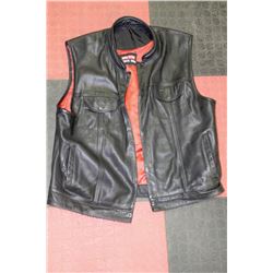 ONE STOP BIKER STOP 5XL LEATHER VEST