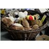 Image 1 : WICKER BASKET FULL OF STUFFED TOYS