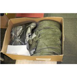 BOX WITH CAMOUFLAGE MATERIAL AND MATCHING FLEECE