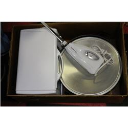 BOX OF TOASTER OVEN AND ELECTRIC WOK