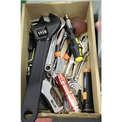 BOX OF MISC TOOLS