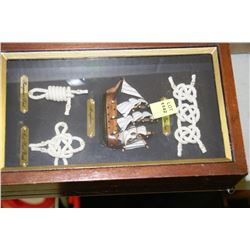 NAUTICAL WOODEN KEY HOLDER CABINET