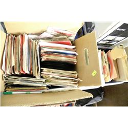 TWO BOXES OF 45 SPEED RECORDS