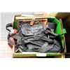 Image 1 : BOX WITH ASSORTED BAGS,PURSES,KNITTING BAG,