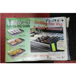 SIZZLE CUE STAINLESS STEEL BBQ GRIDDLE
