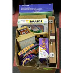 LARGE BOX OF BOARD GAMES (SOME VINTAGE)
