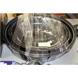 SET OF 2 ENAMEL ROASTERS - 1 LARGE &