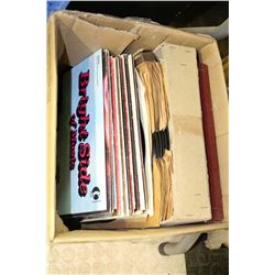 BOX OF RECORDS INCL. 78RPM'S FROM 1920-1950 LPS
