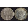 Image 1 : ( 2 ) 1923-D PEACE SILVER DOLLARS AU/BU
