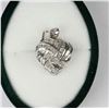 Image 1 : #7-.925 SILVER DIAMOND PENDANT W/ COA