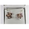 Image 1 : #34-14K YELLOW GOLD GARNET EARRINGS W/ COA