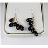 Image 1 : #39-14K GOLD NATURAL BLACK ONYX EARRINGS W/ COA