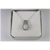 Image 1 : #5-925 SILVER MULTI-COLOR OPAL PENDANT W/ COA