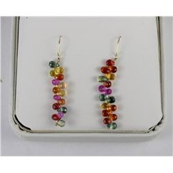 #18-14 KT GOLD YELLOW SAPPHIRE EARRINGS