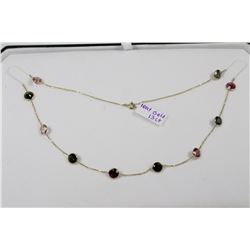 #42 10KT YELLOW GOLD WITH TOURMALINE BRACELET