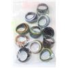 Image 1 : BAG OF MURANO GLASS RINGS