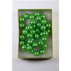 #41-SEA SHELL PEARL NECKLACE GREEN