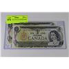 Image 1 : 1973 ONE DOLLAR CANADIAN BANK NOTE X2