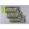 Image 1 : 3- CANADIAN ONE DOLLAR BANK NOTES 1973 X3