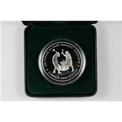 CANADIAN 1988 IRONWORKER DOLLAR COIN