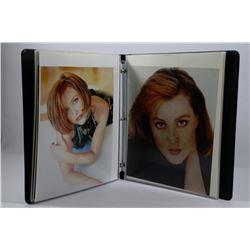 BINDER WITH GILLIAN ANDERSON PHOTOS -