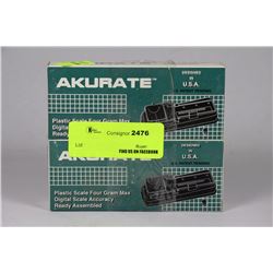 AKURATE: LOT OF2-  4 GRAM SCALES