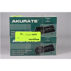 AKURATE: LOT OF2-  4 GRAM SCALES
