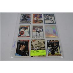 SHEET OF 9 HIGHLY COLLECTIBLE WAYNE