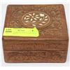 Image 2 : WOODEN CARVED JEWELLERY BOX WITH FASHION