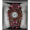 Image 1 : NEW PINK RHINESTONE WATCH